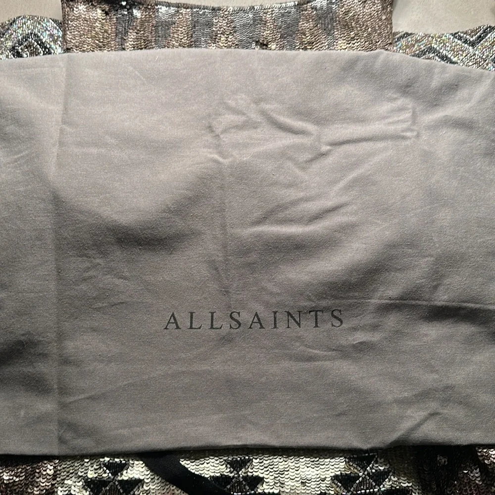 AllSaints Spitalfields Jacks Place London Hand Embellished Dress Vintage… - Picture 11 of 12